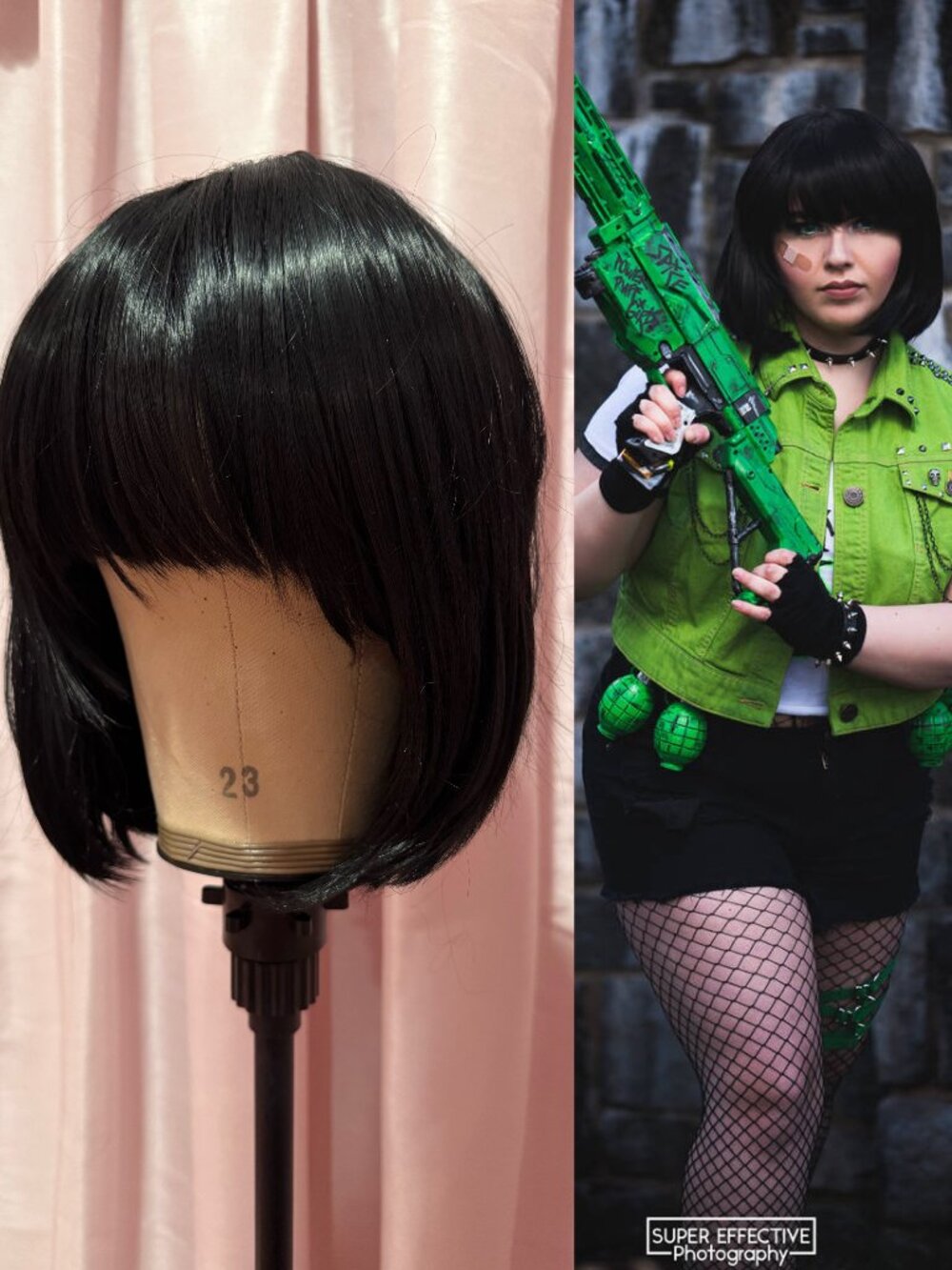 Rockstar Wigs Black Bob - Cosplay or Halloween Wig